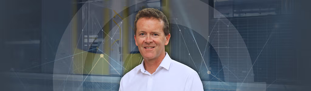 OPT-Transport Big Data Analysis banner A picture of Adam Sharp of a background of Sydney train and data