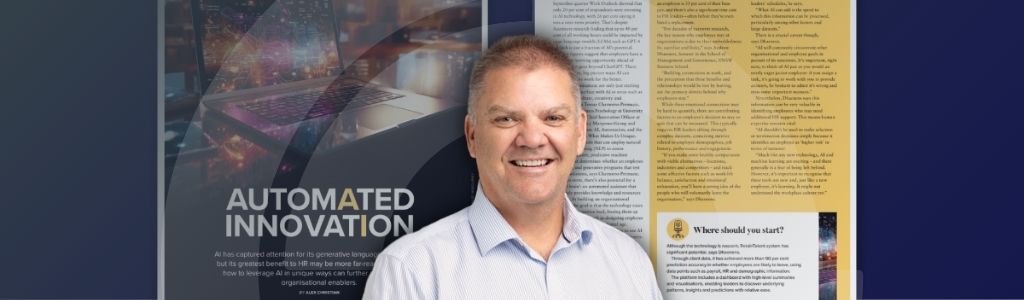 A picture of Craig Lefoe of a background feature article from HRM