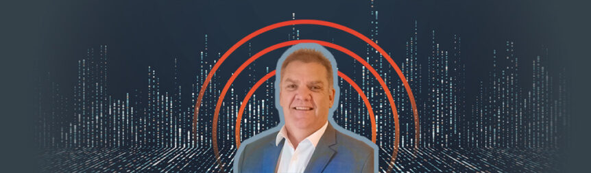 A picture of Craig Lefoe on a digital background