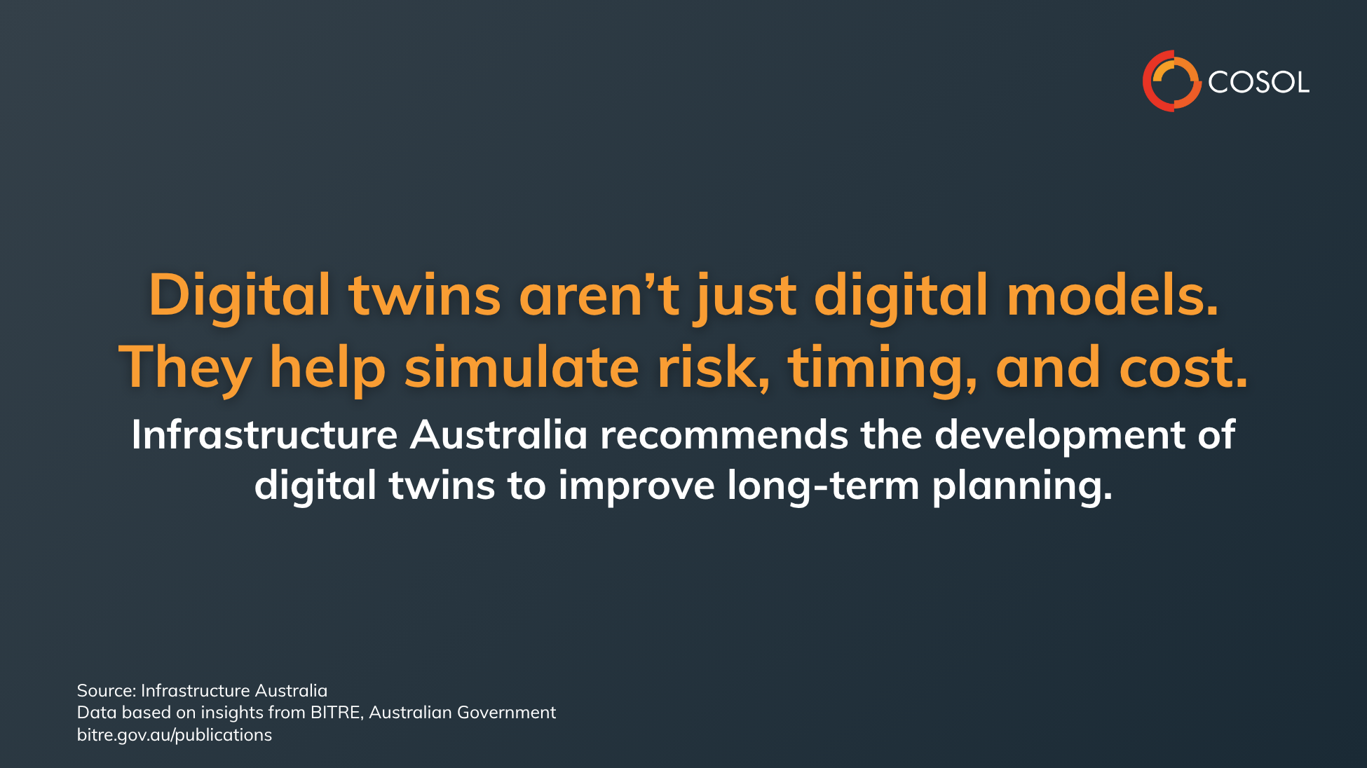 Quote: Digital Twins aren't just digital models. They help simulate risk, timing, and cost...
