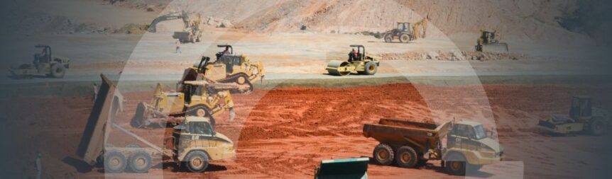 Banner for the 'HME Fleet Strategy banner' article with a background image of an excavator