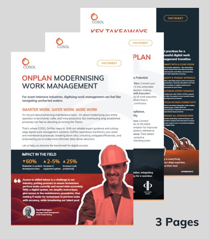 OnPlan Digitising Work Management Factsheet teaser