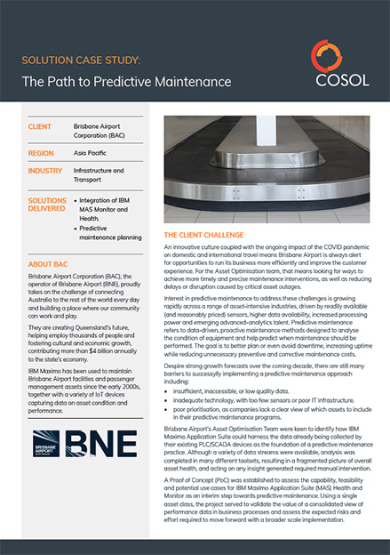 Thumbnail of the 'Path to Predictive Maintenance' case study