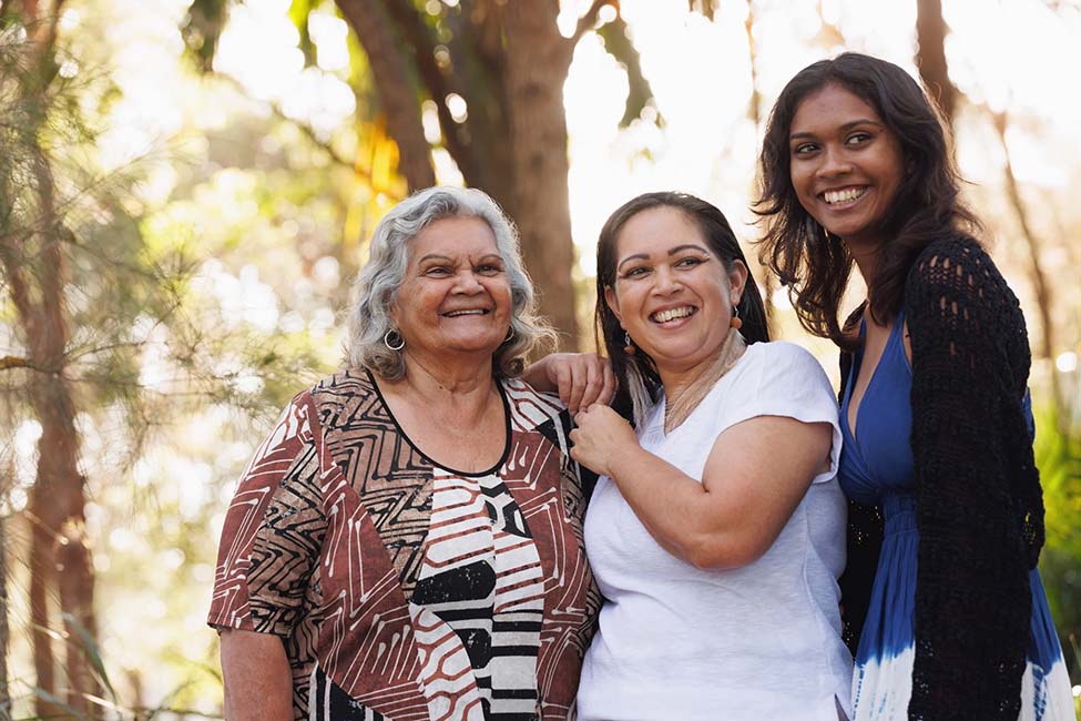 3 Australian women from 3 different generations