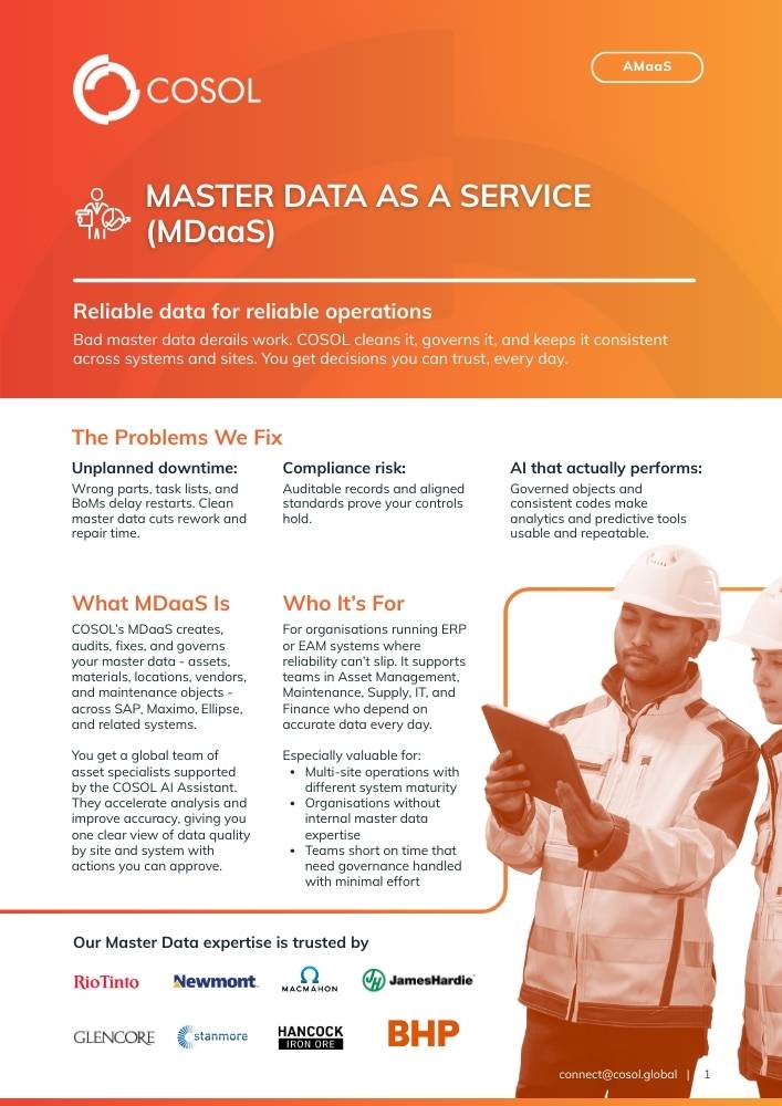 Thumbnail of the Master Data as a Service (MDaaS) factsheet