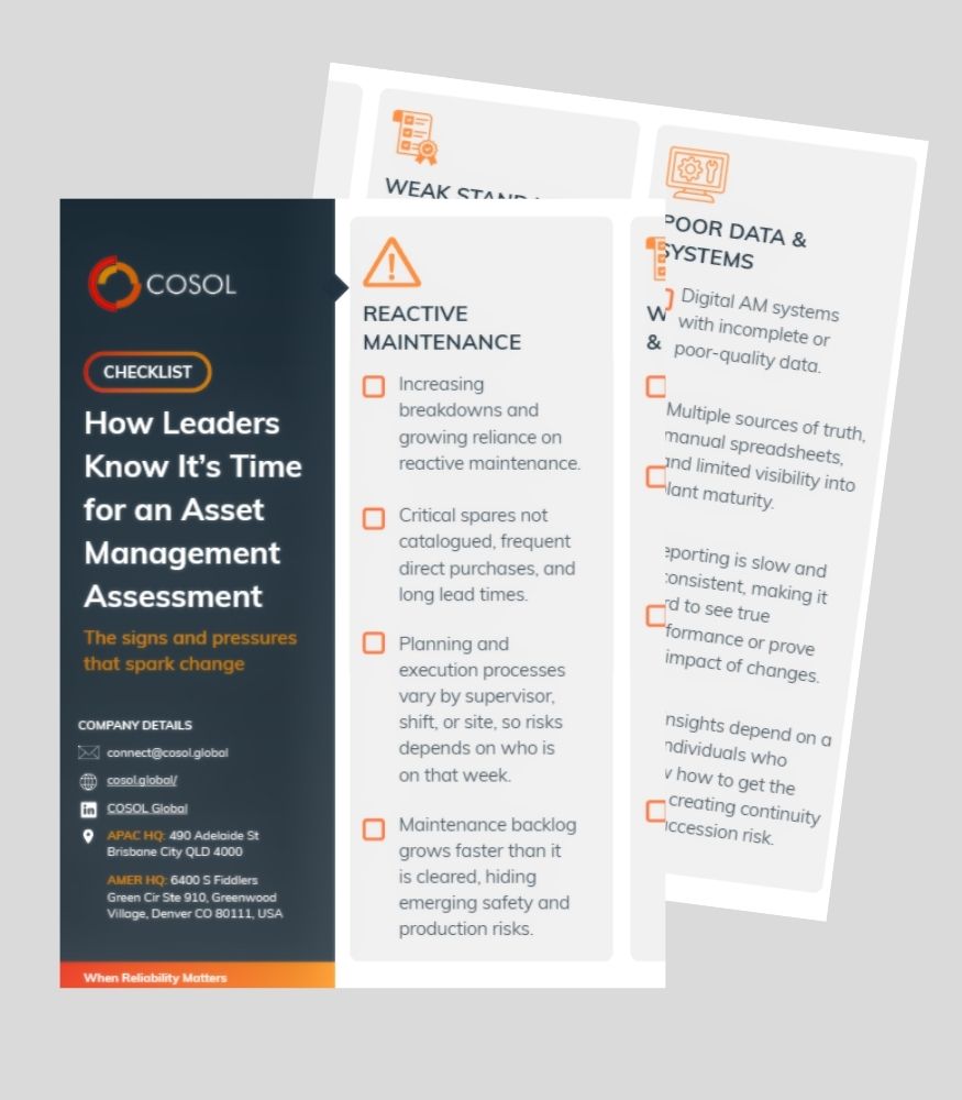 Thumbnail of the "How Leaders Know It’s Time for an Asset Management Assessment - Checklist"
