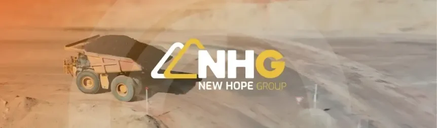 New Hope Group header banner - with the logo and a haul truck from their site