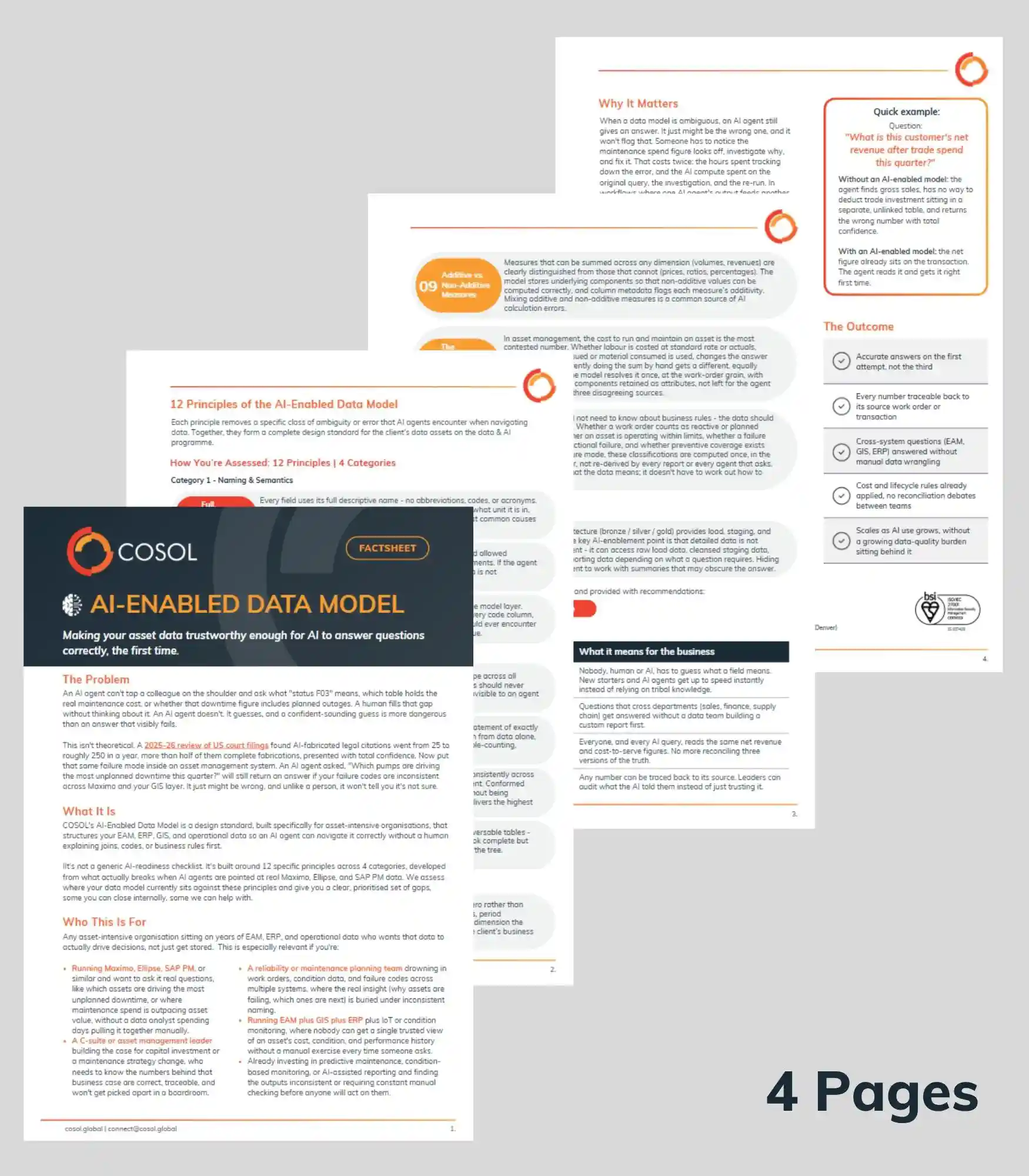 Thumbnail of the downloadable document - AI Enabled Data Model Factsheet